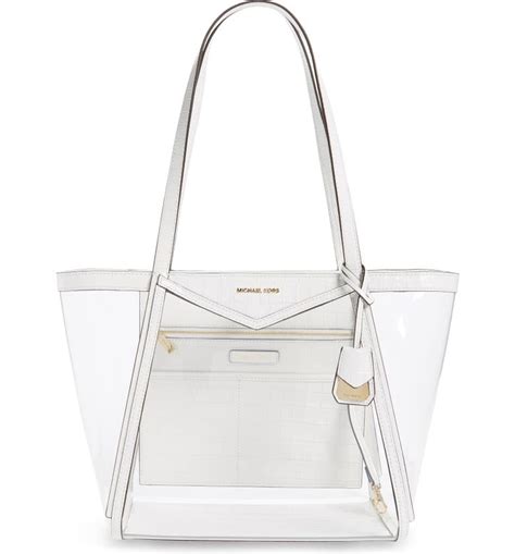 michael kors clear handbags|michael kors whitney tote.